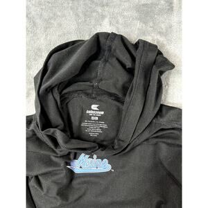 Maine Black Bears Colosseum Lightweight Hoodie  Men's XL Black with Logo